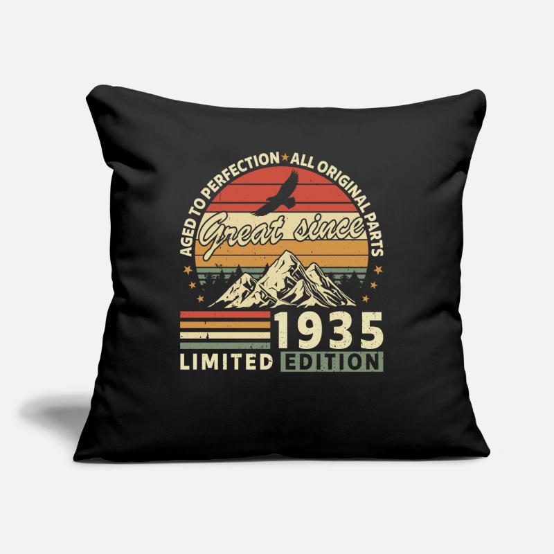 Vintage 1935 - Ein Legendäres Jahrgangsgeschenk Sofakissen mit Füllung 45 x 45 cm