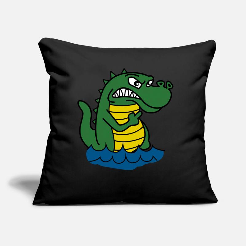 Alligators Grumpy Alligator Sofa pillow with filling 45cm x 45cm