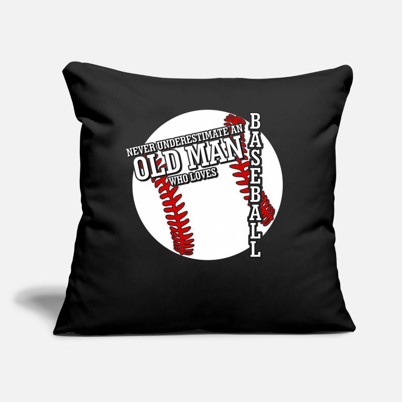 Baseball for old Men Sofakissen mit Füllung 45 x 45 cm