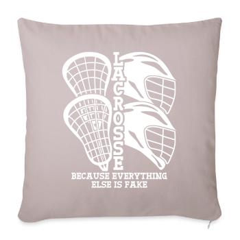Lacrosse Racquets Lacrosse Player - Sofa pillow with filling 45cm x 45cm - light taupe - Front