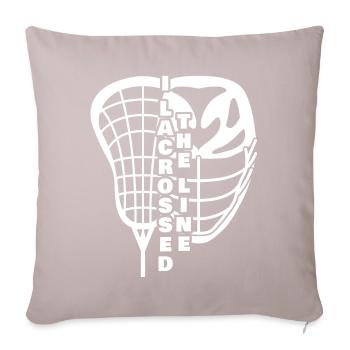 Lacrosse Cross the line - Sofa pillow with filling 45cm x 45cm - light taupe - Front