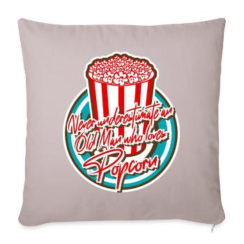 Popcorn Joke - Sofa pillow with filling 45cm x 45cm - light taupe - Front