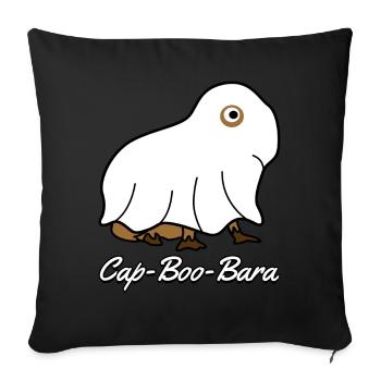 Capybaras Ghost Capybara - Sofa pillow with filling 45cm x 45cm - black - Front