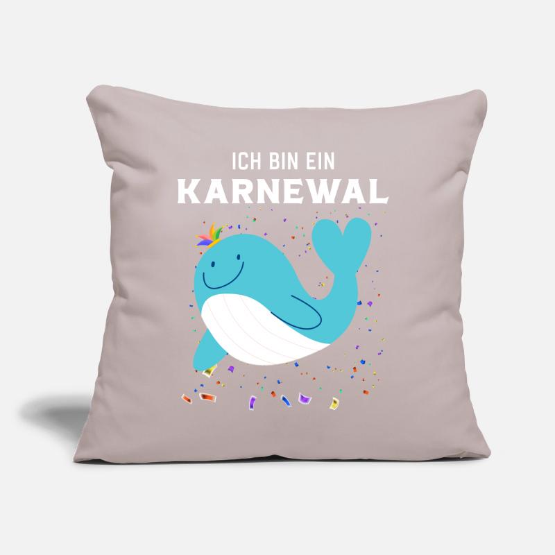 Ich bin ein Karnewal ein lustiger Karneval Wal Sofakissen mit Füllung 45 x 45 cm