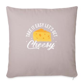 Cheese - Sofa pillow with filling 45cm x 45cm - light taupe - Front