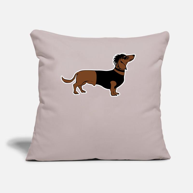 Goth Dachshund Gothic Sofakissen mit Füllung 45 x 45 cm
