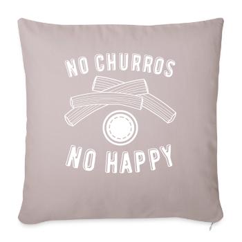 Churros Churrería - Coussin et housse de 45 x 45 cm - taupe clair - Devant