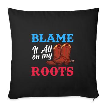 Country Music Countrymusic Geschenk - Sofakissen mit Füllung 45 x 45 cm - Schwarz - Vorne
