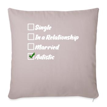 Autist Joke Autism Autistic - Sofa pillow with filling 45cm x 45cm - light taupe - Front