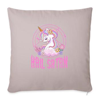 Death metal - Sofa pillow with filling 45cm x 45cm - light taupe - Front