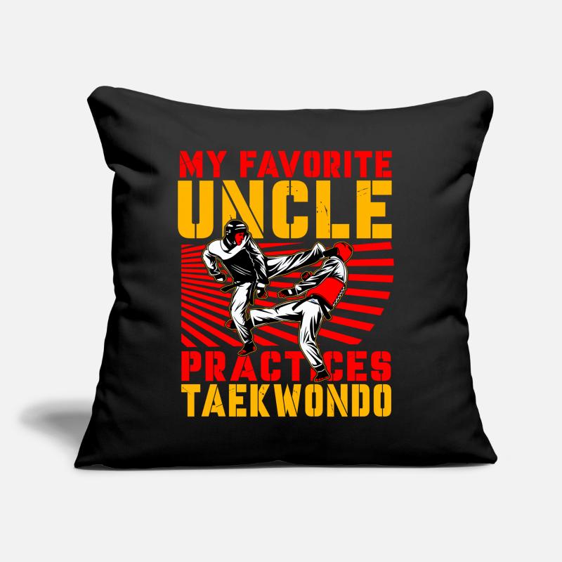My favorite uncle practices Taekwondo Sofa pillow with filling 45cm x 45cm