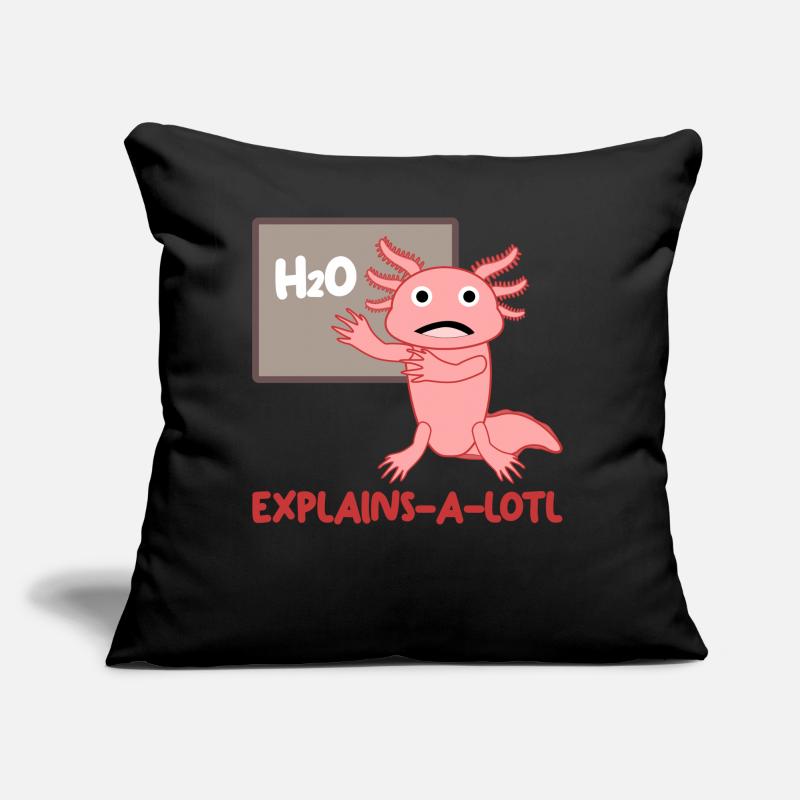 Axolotl Enseignant Axolotls Coussin et housse de 45 x 45 cm