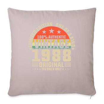 1988 - Sofa pillow with filling 45cm x 45cm - light taupe - Front
