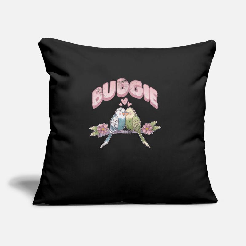 Perruche ondulée Coussin et housse de 45 x 45 cm