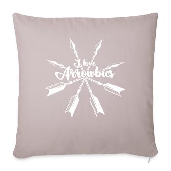 Archery Bow Compound Bow Shooting - Sofa pillow with filling 45cm x 45cm - light taupe - Front