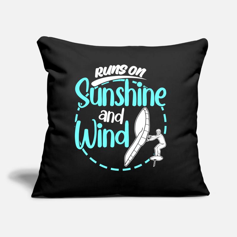Winging Wing Foiling Wing Surfing Sofakissen mit Füllung 45 x 45 cm