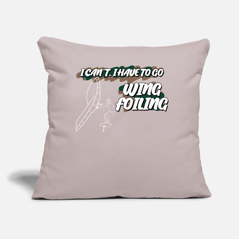 Wing Foiling Winging Wingsurfing Sofa pillow with filling 45cm x 45cm