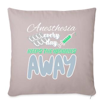 Médecin anesthésiste Infirmière Hôpital - Coussin et housse de 45 x 45 cm - taupe clair - Devant
