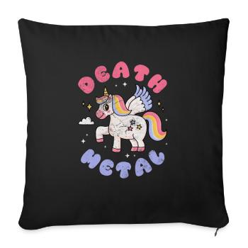 Death metal - Sofa pillow with filling 45cm x 45cm - black - Front