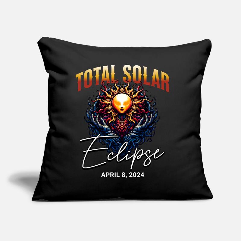 Solar Eclipse 2024 Sofa pillow with filling 45cm x 45cm