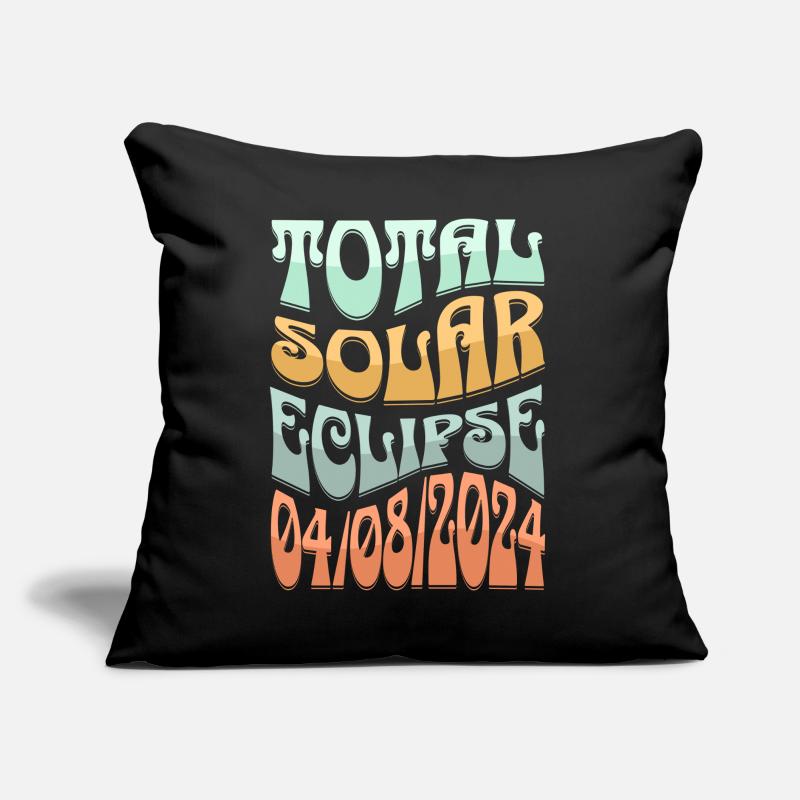 Éclipse solaire Coussin et housse de 45 x 45 cm