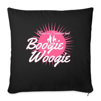 Boogie Woogie Dancing Swing - Sofa pillow with filling 45cm x 45cm - black - Front