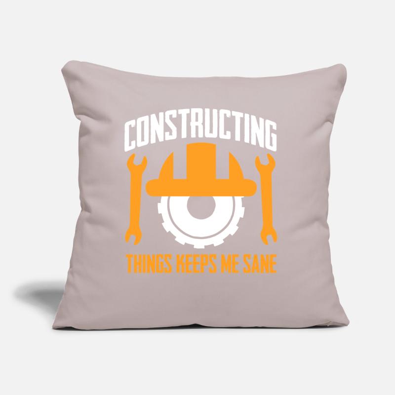 Construction Worker Sofa pillow with filling 45cm x 45cm