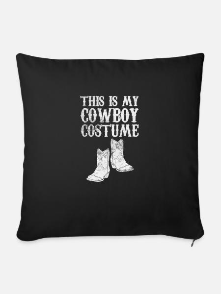 Cowboy - Sofakissen mit Füllung 45 x 45 cm - Schwarz