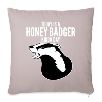 Honey Badgers Honey Badger - Sofakissen mit Füllung 45 x 45 cm - helles Taupe - Vorne