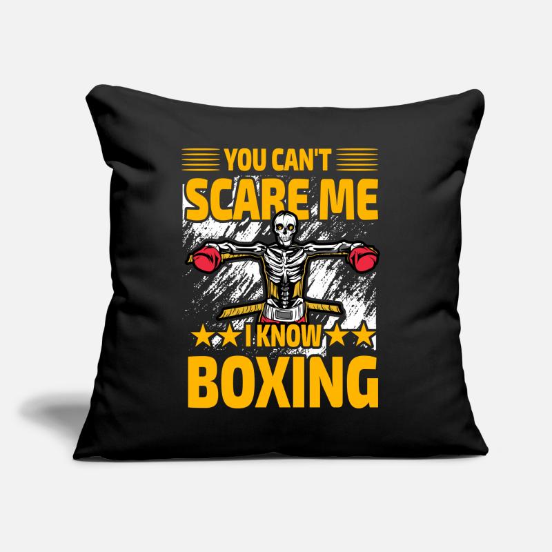 You can't scare me I know Boxing Sofa pillow with filling 45cm x 45cm