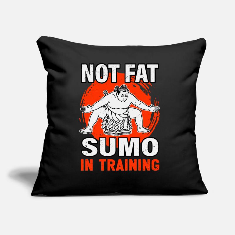 Not fat Sumo in Training Sofa pillow with filling 45cm x 45cm