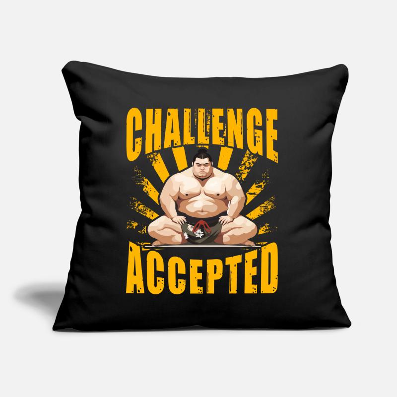 Challenge Accepted Sumo Sofa pillow with filling 45cm x 45cm