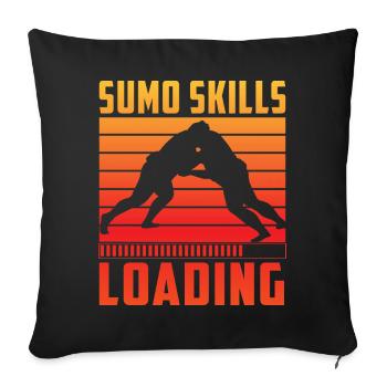 Chargement des compétences de sumo - Coussin et housse de 45 x 45 cm - noir - Devant