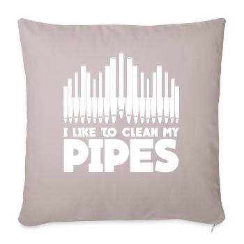 Church Music Organist Organ Player - Sofa pillow with filling 45cm x 45cm - light taupe - Front