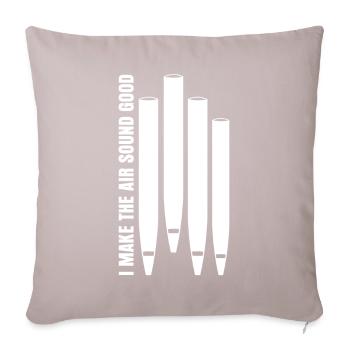 Organ Player Organist Organ Pipes - Sofa pillow with filling 45cm x 45cm - light taupe - Front