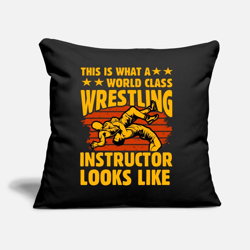 This is what world class wrestling instructor Sofa pillow with filling 45cm x 45cm