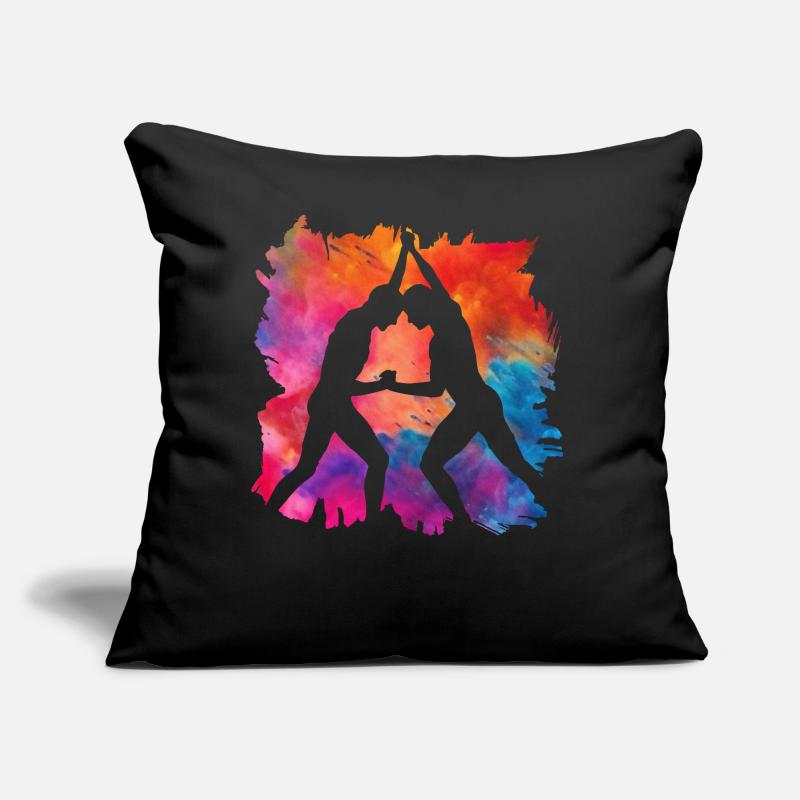 Lutte Coussin et housse de 45 x 45 cm