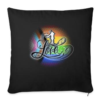One love pride - Sofa pillow with filling 45cm x 45cm - black - Front