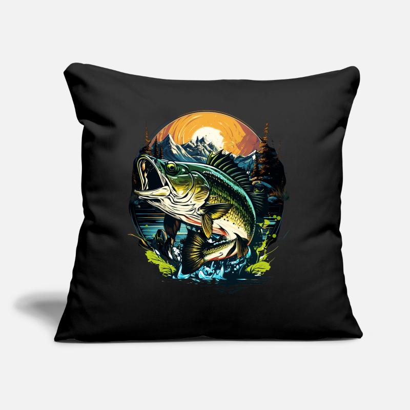Poisson bar Coussin et housse de 45 x 45 cm