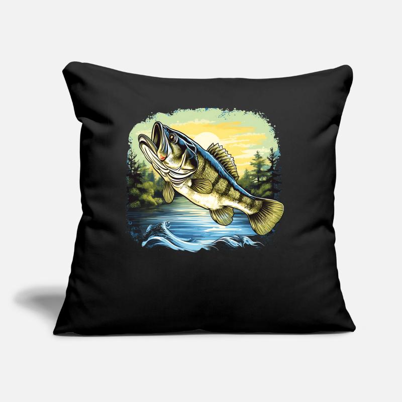 Poisson bar Coussin et housse de 45 x 45 cm