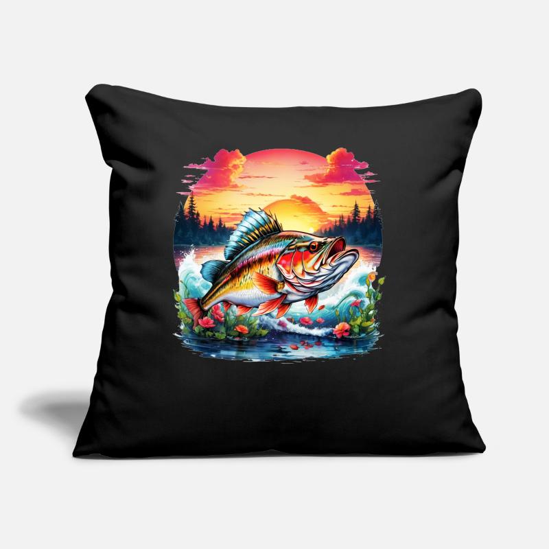 Poisson bar Coussin et housse de 45 x 45 cm