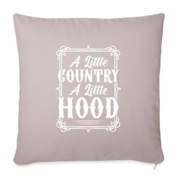 Country Music Countrymusic Geschenk - Sofakissen mit Füllung 45 x 45 cm - helles Taupe - Vorne