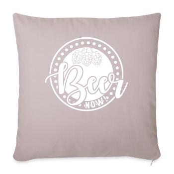 Hop Beer Brewing Craft Beer Malt - Sofa pillow with filling 45cm x 45cm - light taupe - Front