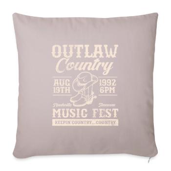 Country - Sofa pillow with filling 45cm x 45cm - light taupe - Front