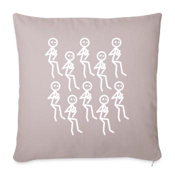 Téléphone portable Smartphone Téléphone portable - Coussin et housse de 45 x 45 cm - taupe clair - Devant