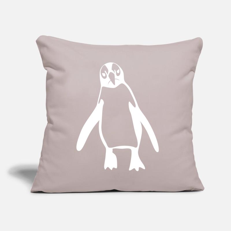 Grumpy Penguin Penguins Sofakissen mit Füllung 45 x 45 cm