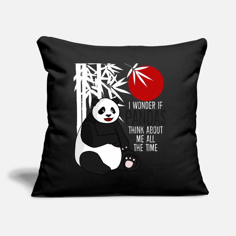 Panda Bear Cute Pandas Sofa pillow with filling 45cm x 45cm