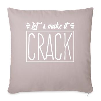 Physio Physiotherapy Cracking - Sofa pillow with filling 45cm x 45cm - light taupe - Front