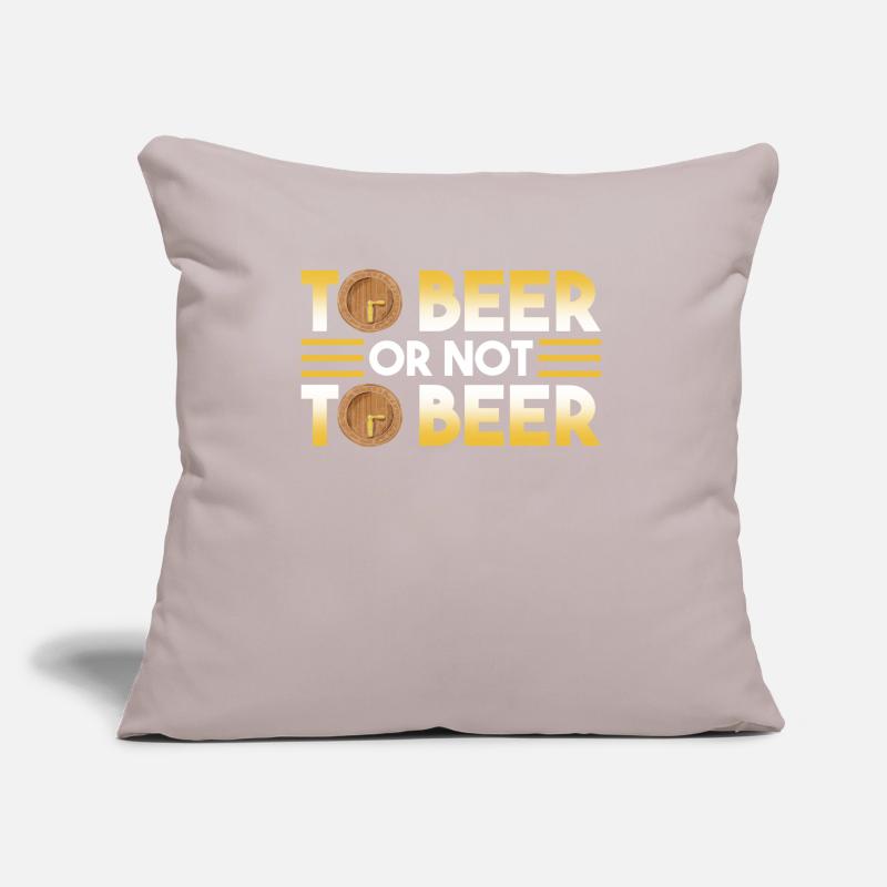 Bier Oder Nicht Bier Sofakissen mit Füllung 45 x 45 cm