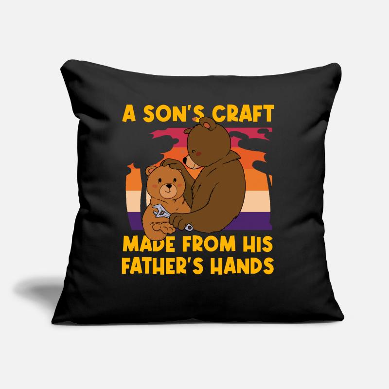 A son's Craft made from his Father's Hands Sofa pillow with filling 45cm x 45cm